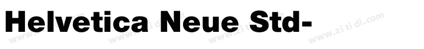 Helvetica Neue Std字体转换